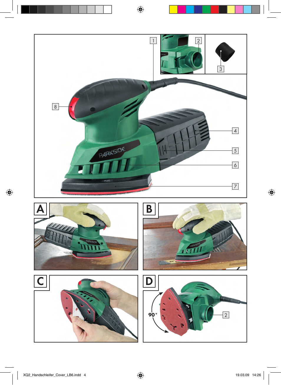 Ab c d | Parkside XQ2 SE User Manual | Page 3 / 12