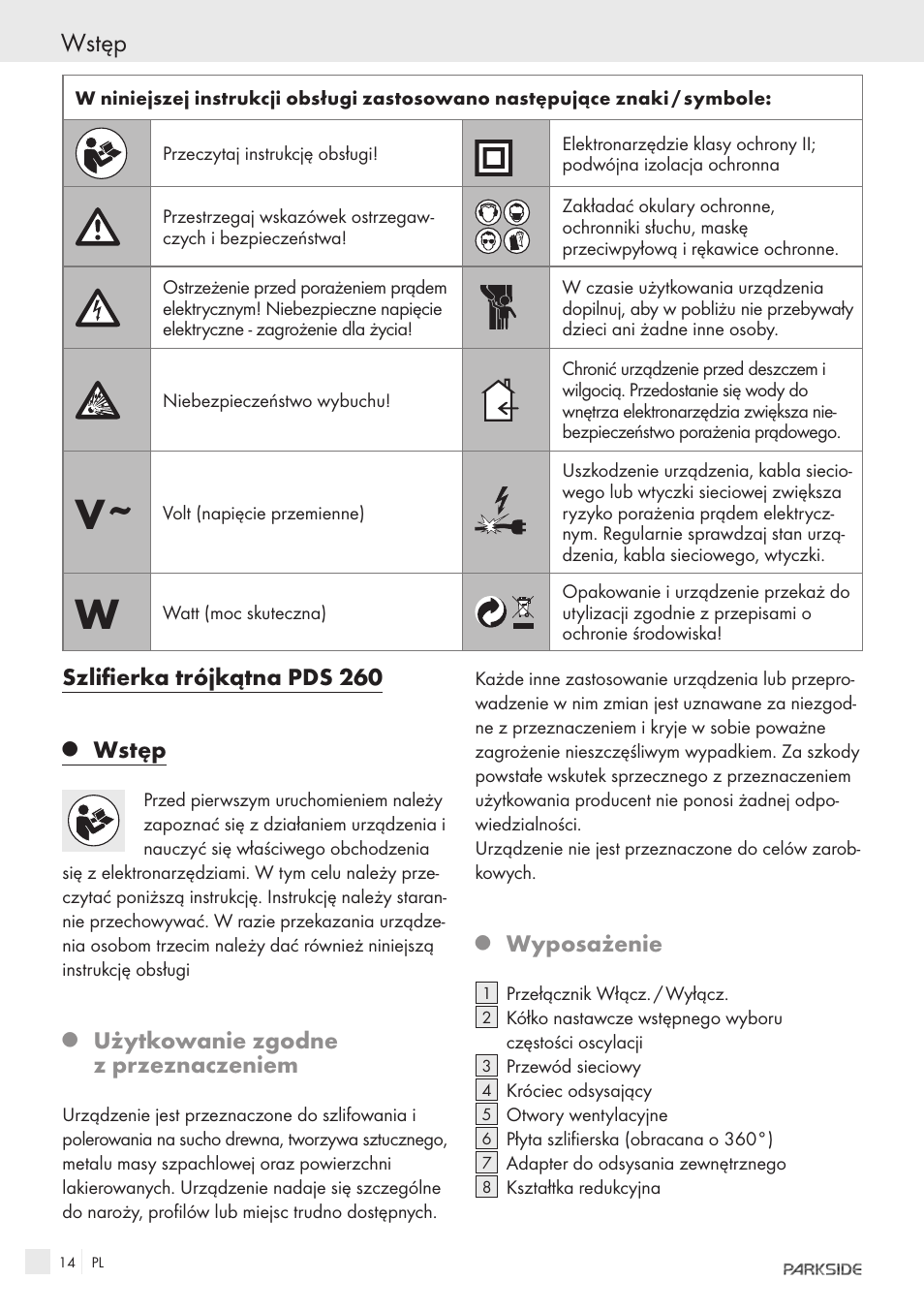 Wstęp | Parkside IEEE 802.3AF POE-1200 User Manual | Page 12 / 68
