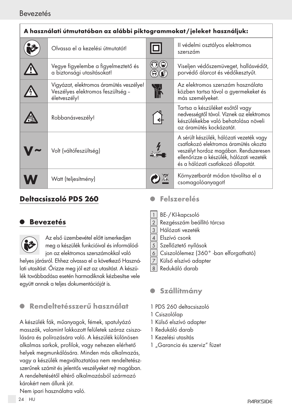 Bevezetés | Parkside IEEE 802.3AF POE-1200 User Manual | Page 22 / 68