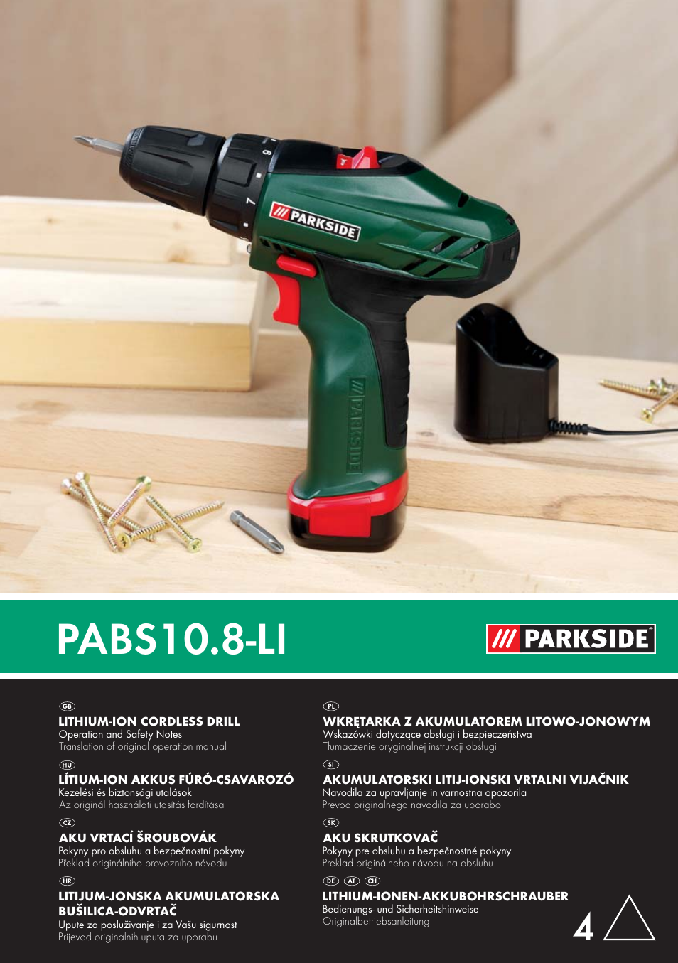 Parkside PABS10.8-LI User Manual | 84 pages