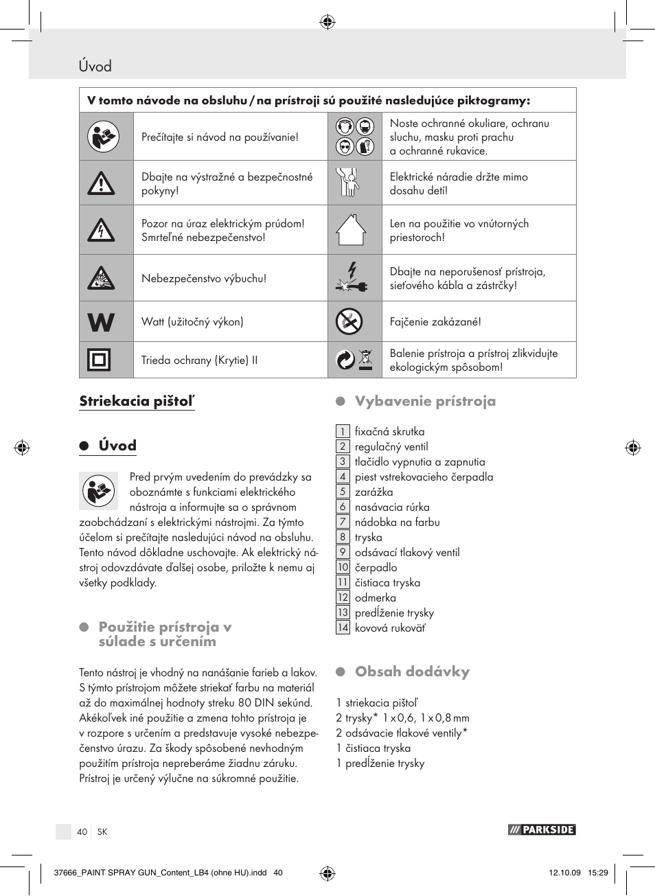 Parkside PFSP 100 User Manual | Page 40 / 64