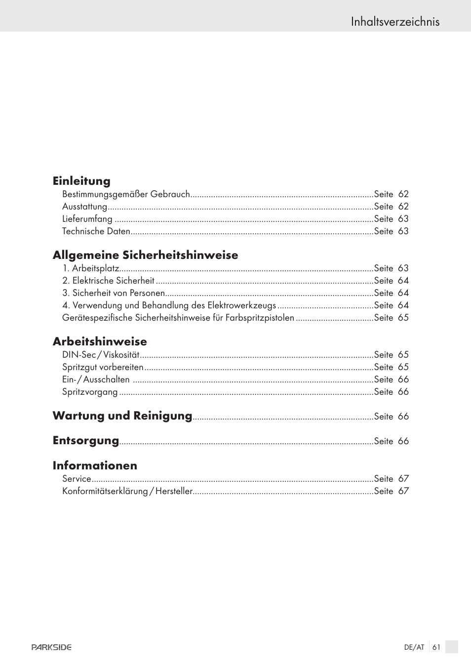 Parkside PFSPS150 User Manual | Page 59 / 65