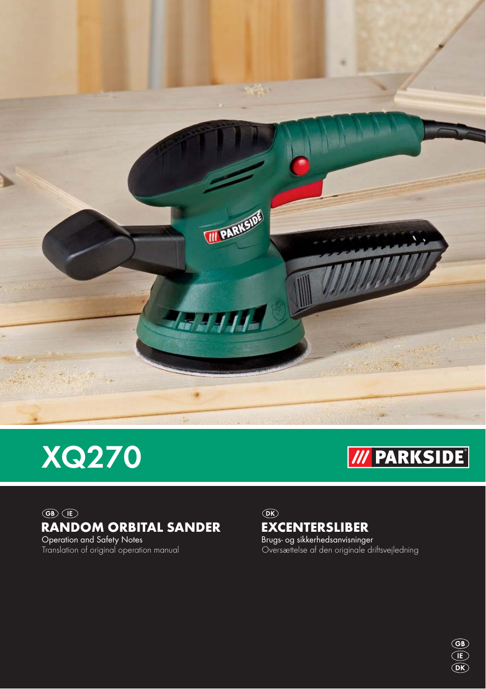 Parkside EXCENTERSLIBER XQ270 User Manual | 20 pages