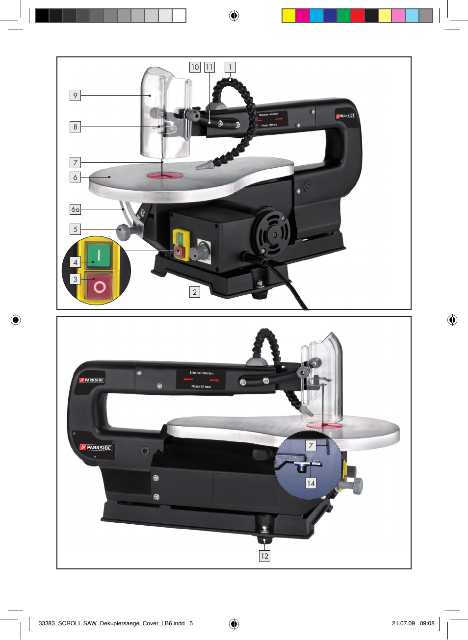 Parkside PDKS 120 User Manual | Page 2 / 13