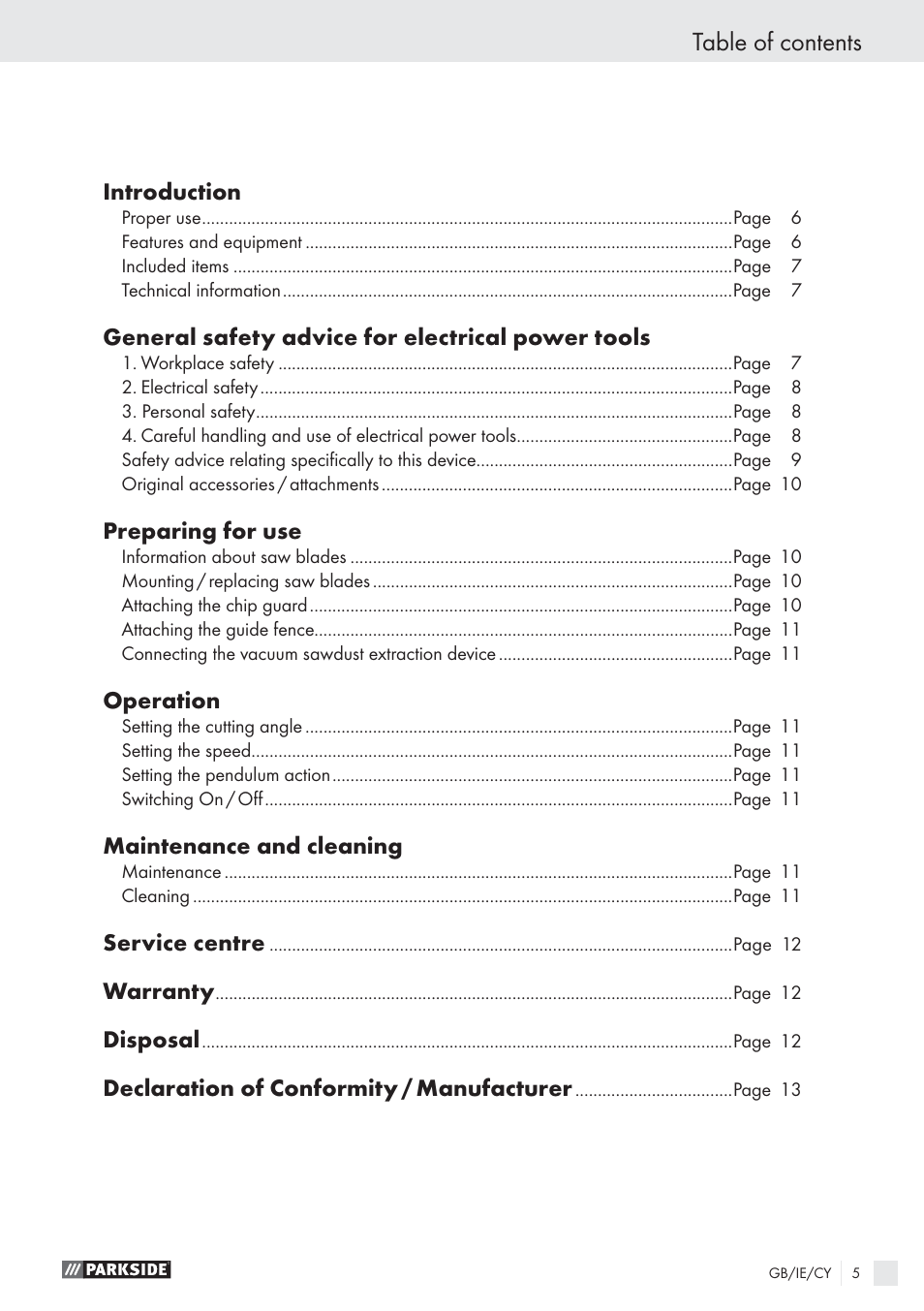 Parkside PPHSS 730 SE User Manual | Page 6 / 15