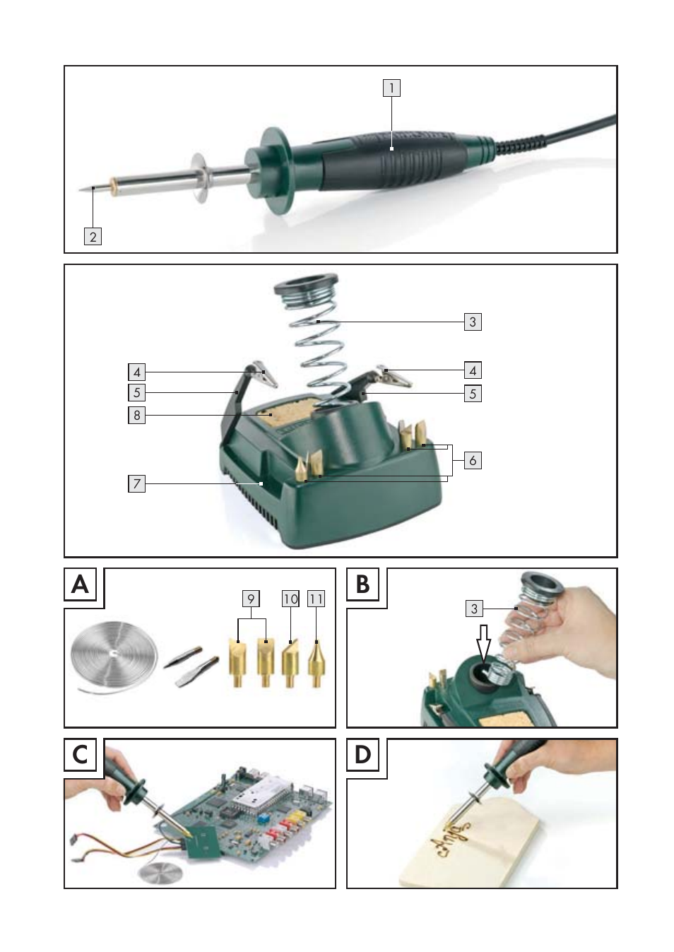 Ab c d | Parkside PLBS 30 A1 User Manual | Page 3 / 21