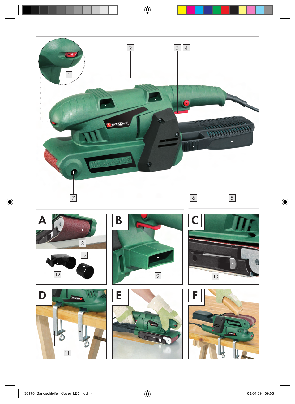 Parkside BELT PEBS 600 User Manual | Page 3 / 13