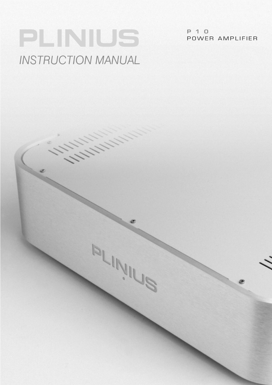 Plinius Audio P10 User Manual | 17 pages