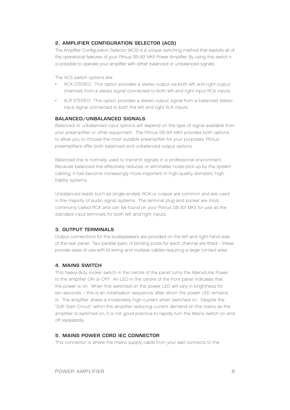 Plinius Audio SB-301 User Manual | Page 11 / 20