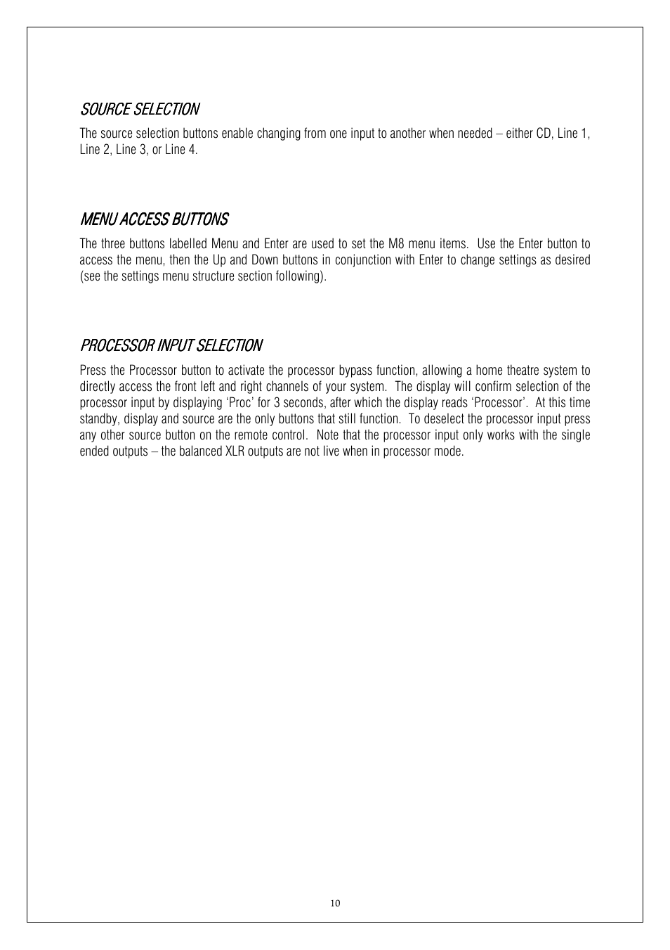 Plinius Audio M8 User Manual | Page 10 / 20