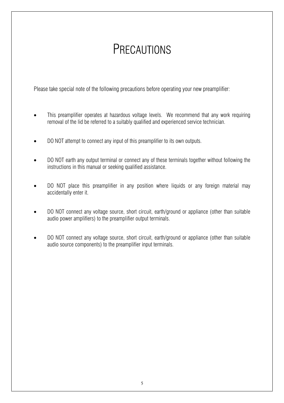 Plinius Audio M8 User Manual | Page 5 / 20