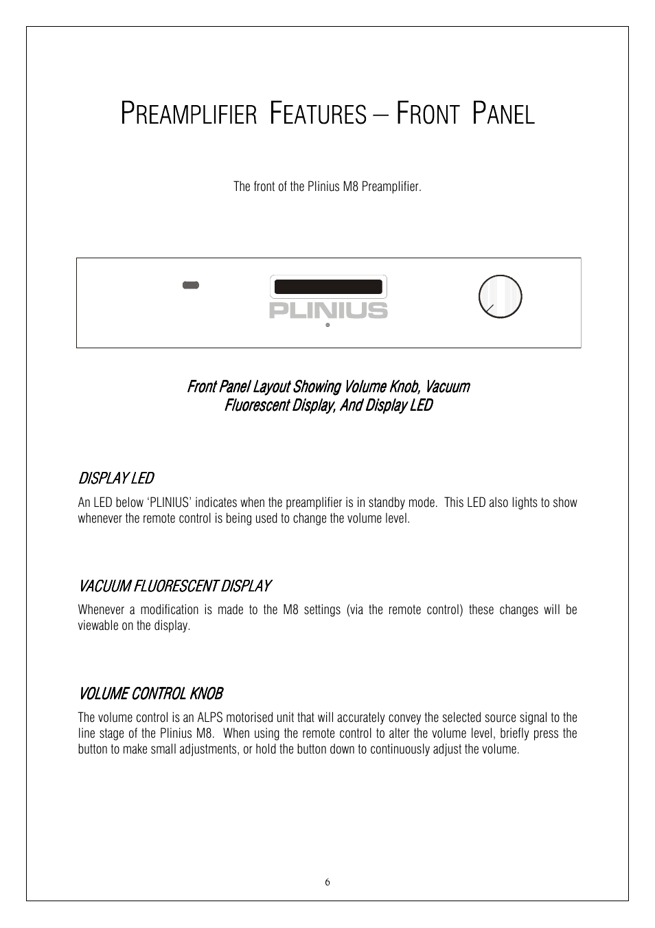 Plinius Audio M8 User Manual | Page 6 / 20