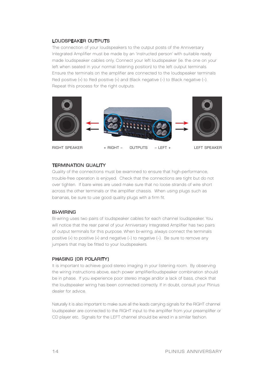 Plinius Audio Anniversary Integrated Amplifier User Manual | Page 15 / 23