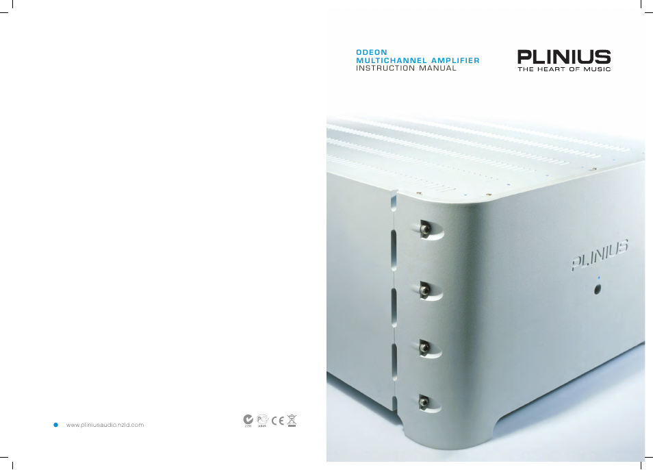 Plinius Audio Odeon Power Amplifier User Manual | 20 pages