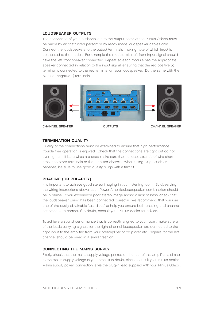 Plinius Audio Odeon Power Amplifier User Manual | Page 13 / 20