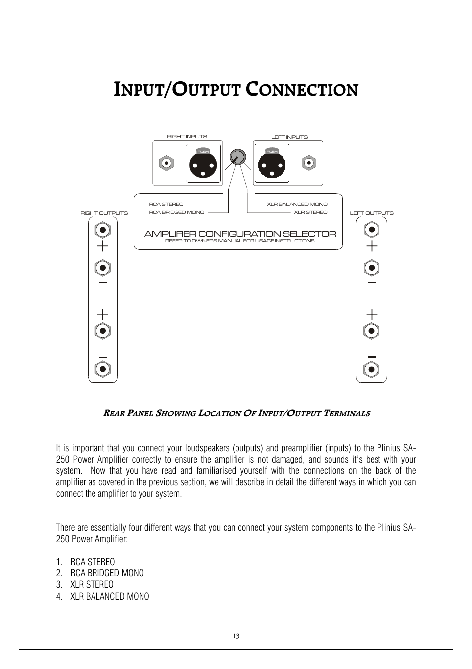 Plinius Audio SA-250 User Manual | Page 13 / 23