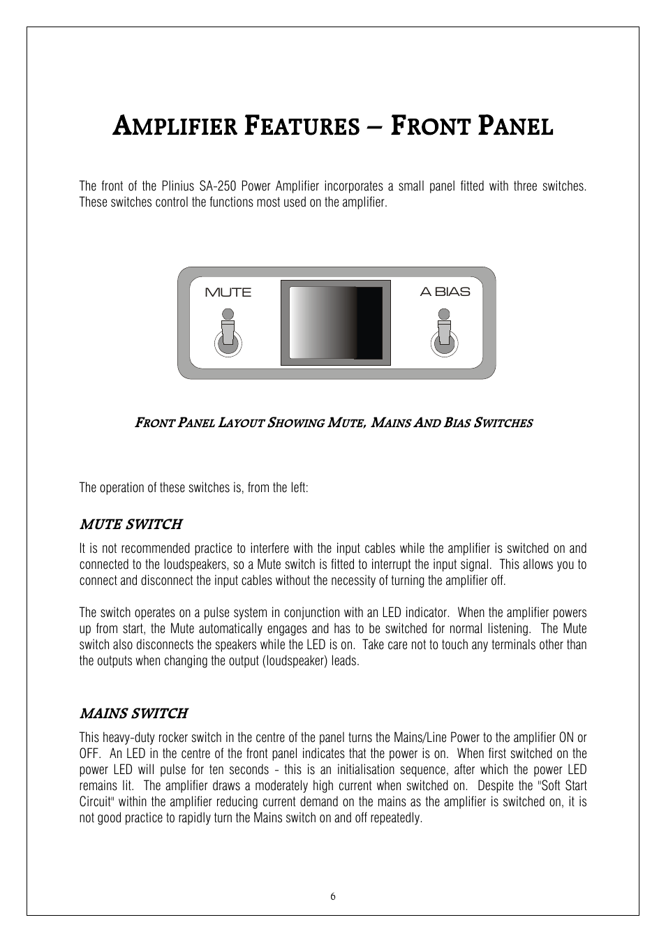 Plinius Audio SA-250 User Manual | Page 6 / 23