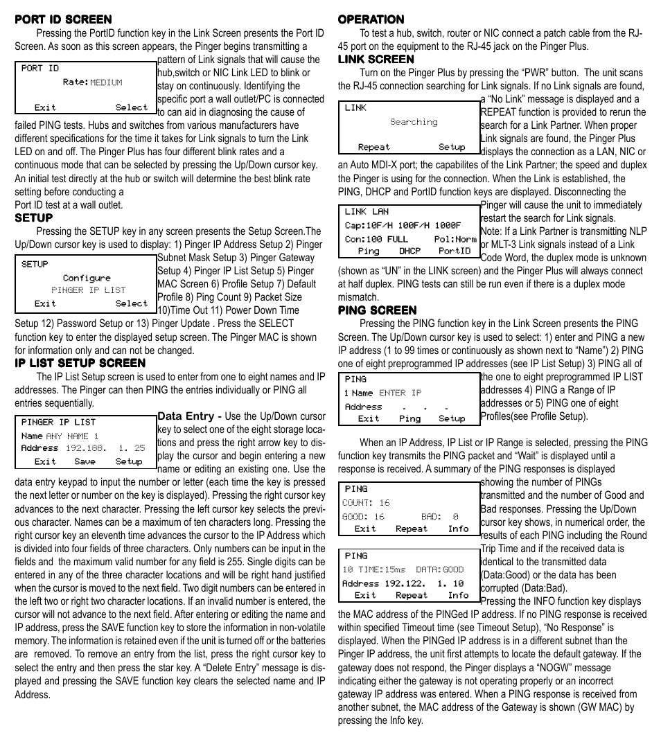 Psiber Data Systems PINGER User Manual | Page 3 / 4