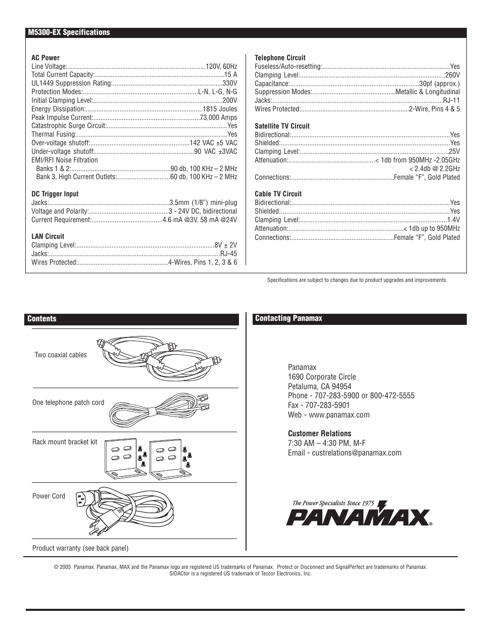 Panamax MAX M5300-EX User Manual | Page 3 / 4