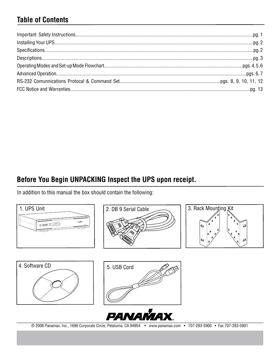 Panamax BANKS WIRING MB1000 User Manual | Page 2 / 45