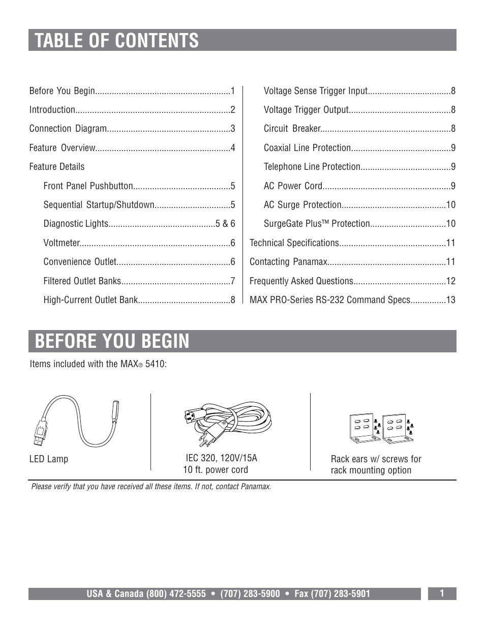 Panamax MAX 5410 User Manual | Page 3 / 15