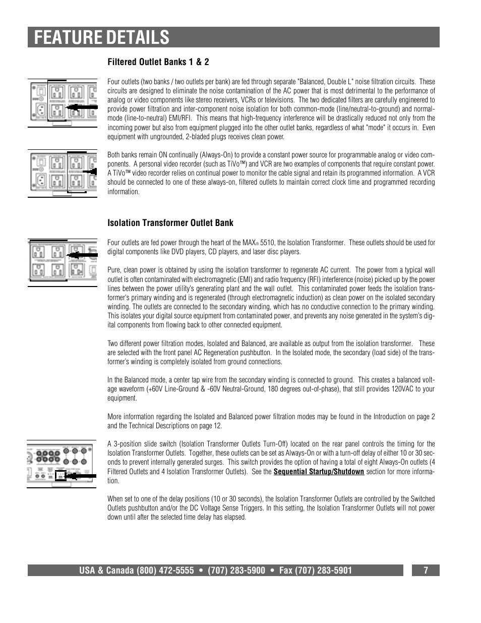 Feature details | Panamax MAX 5510 User Manual | Page 9 / 15