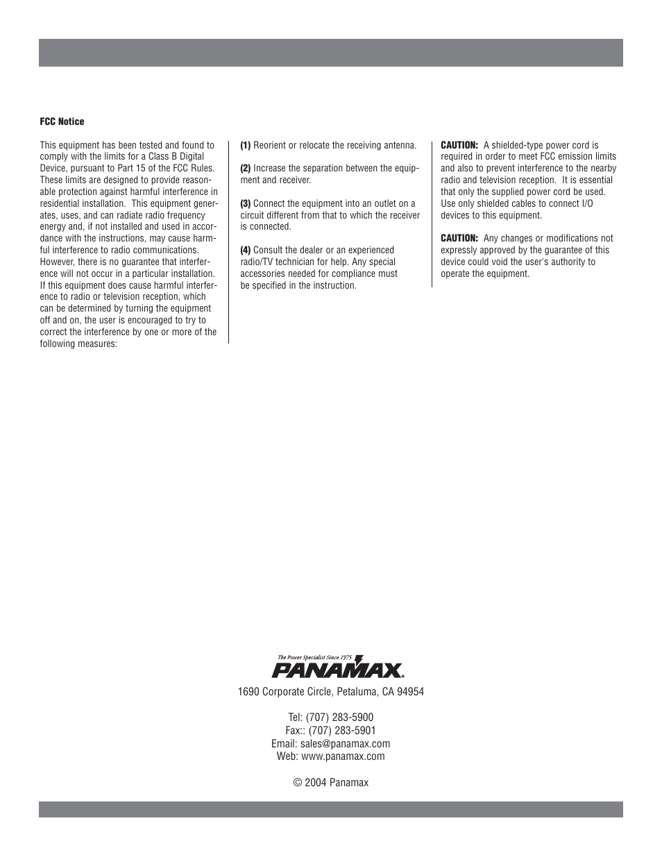 Panamax M1500-UPS User Manual | Page 19 / 20