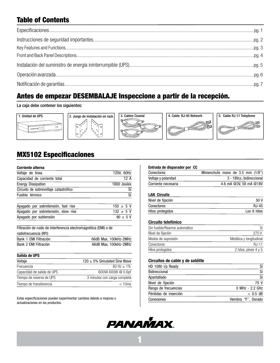 Panamax MX5102 User Manual | Page 18 / 24