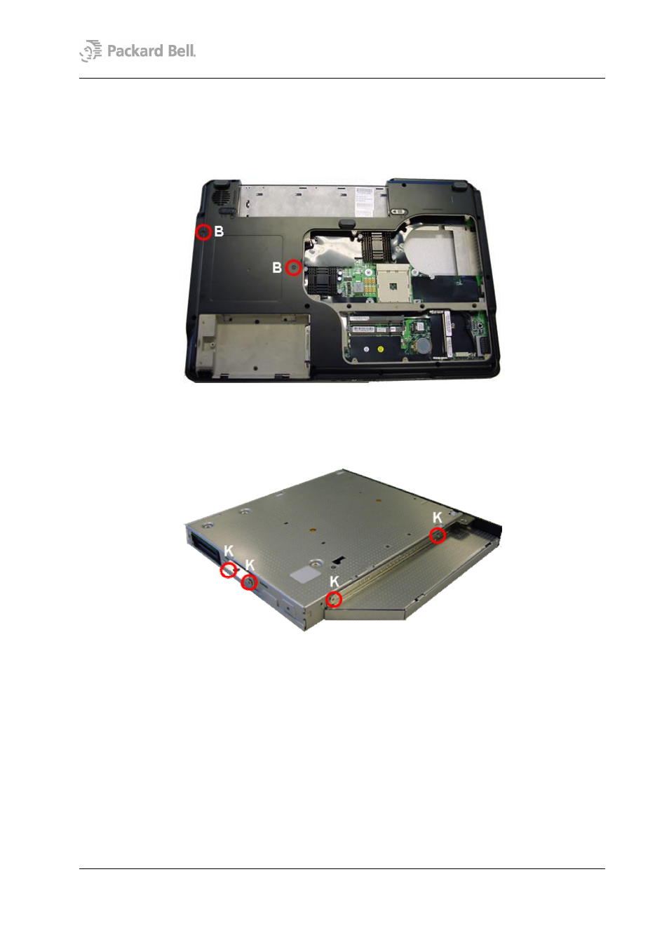 Optical disk drive | PACKARD BELL W7 User Manual | Page 14 / 18