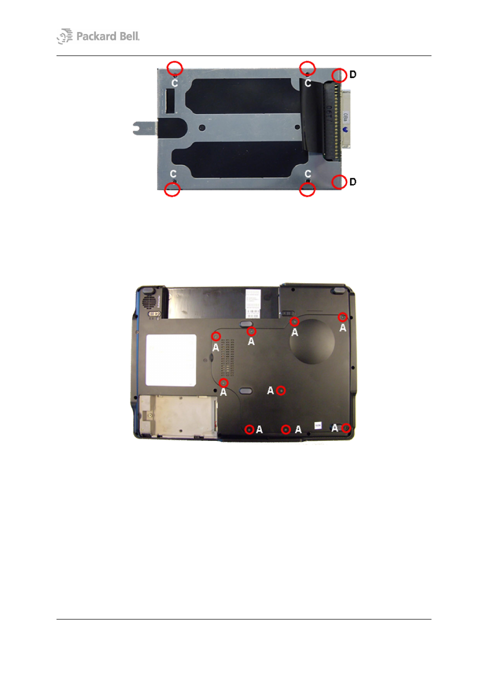 Bottom panel | PACKARD BELL W7 User Manual | Page 7 / 18