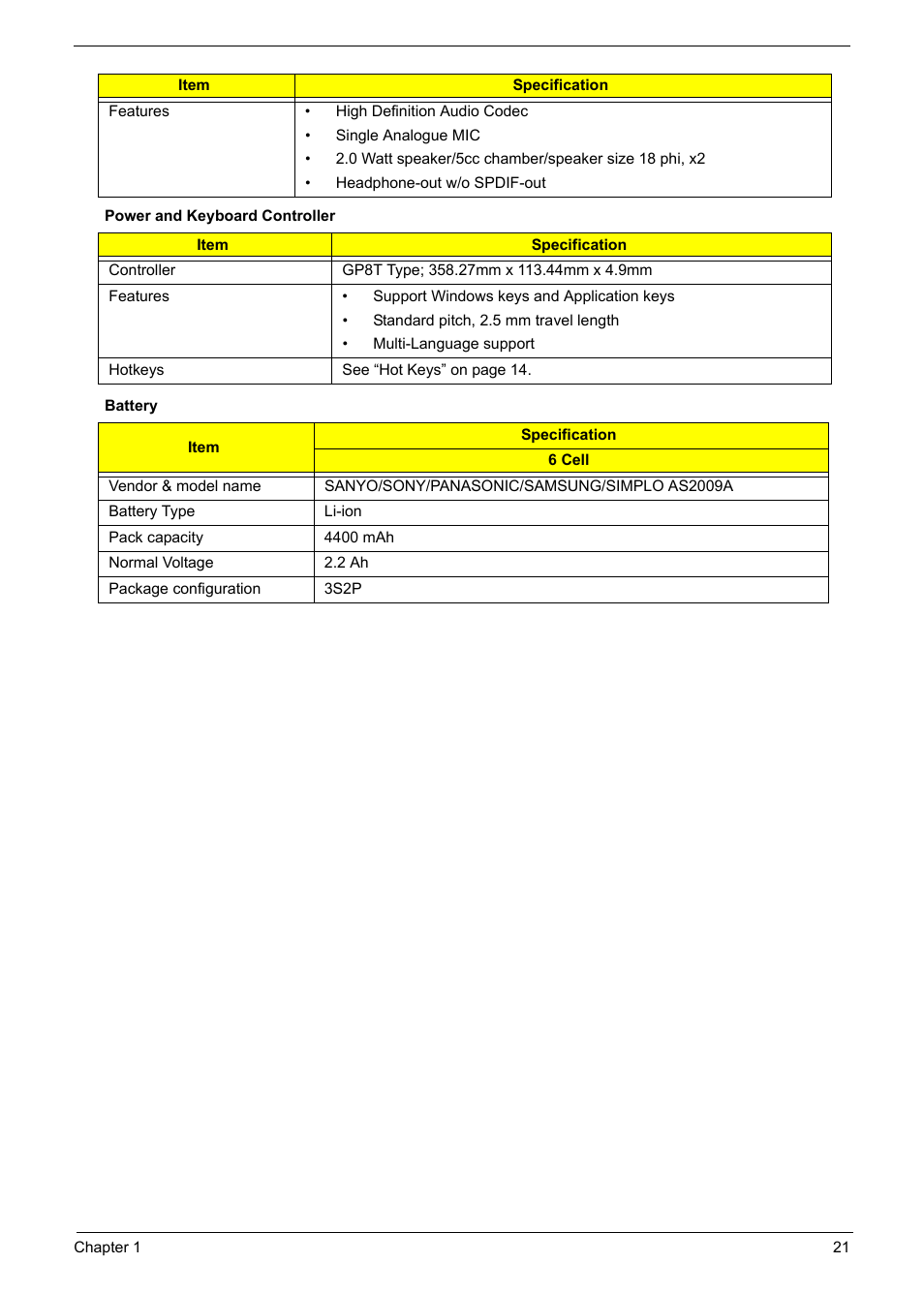 PACKARD BELL TM87 User Manual | Page 31 / 216