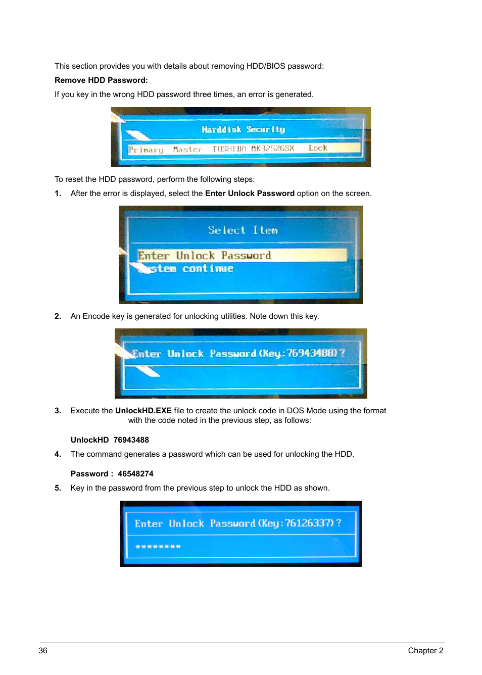 Remove hdd/bios password utilities | PACKARD BELL TM87 User Manual | Page 46 / 216