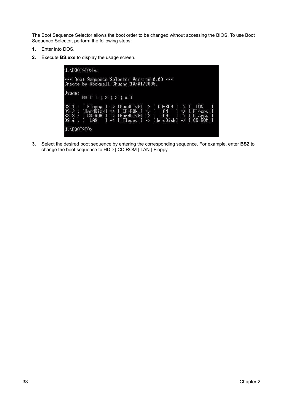 Using boot sequence selector | PACKARD BELL TM87 User Manual | Page 48 / 216