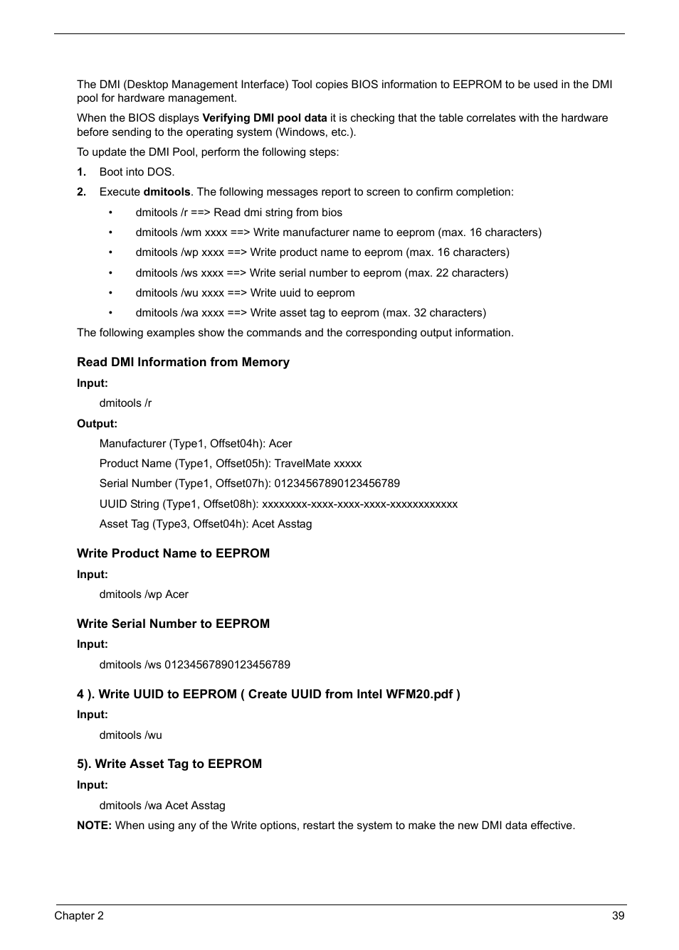 Using dmitools | PACKARD BELL TM87 User Manual | Page 49 / 216