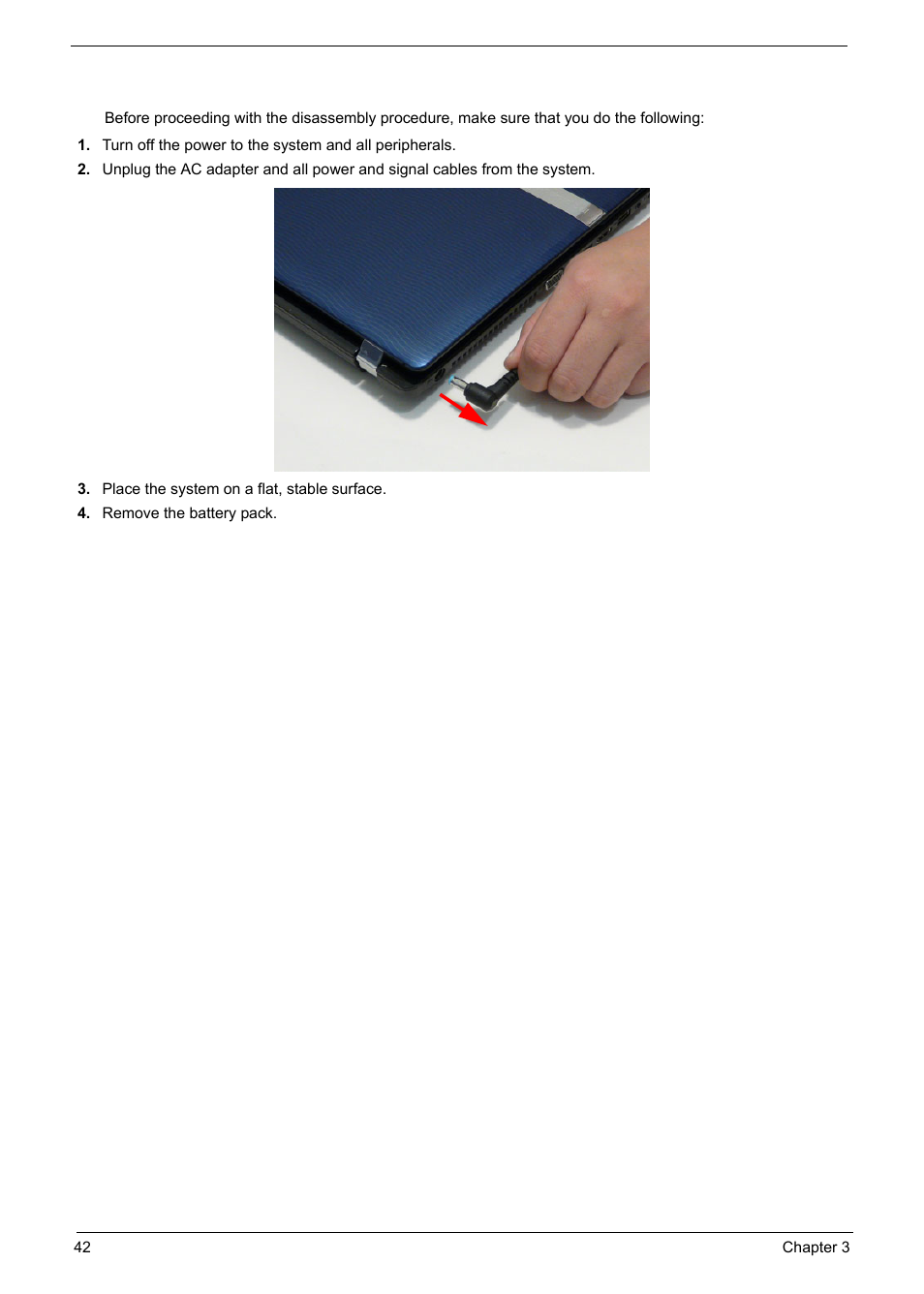 Pre-disassembly instructions | PACKARD BELL TM87 User Manual | Page 52 / 216