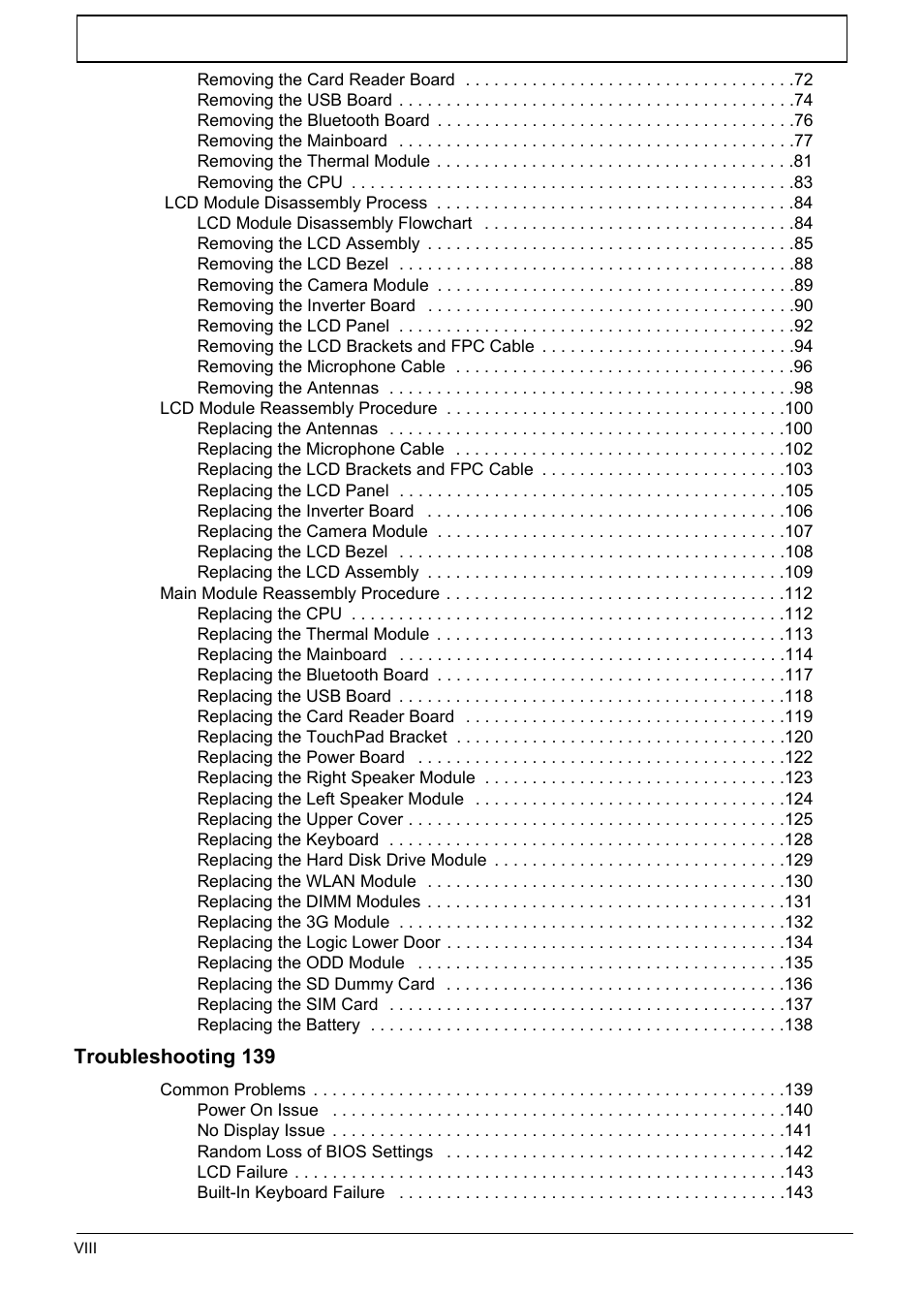 PACKARD BELL TM87 User Manual | Page 8 / 216