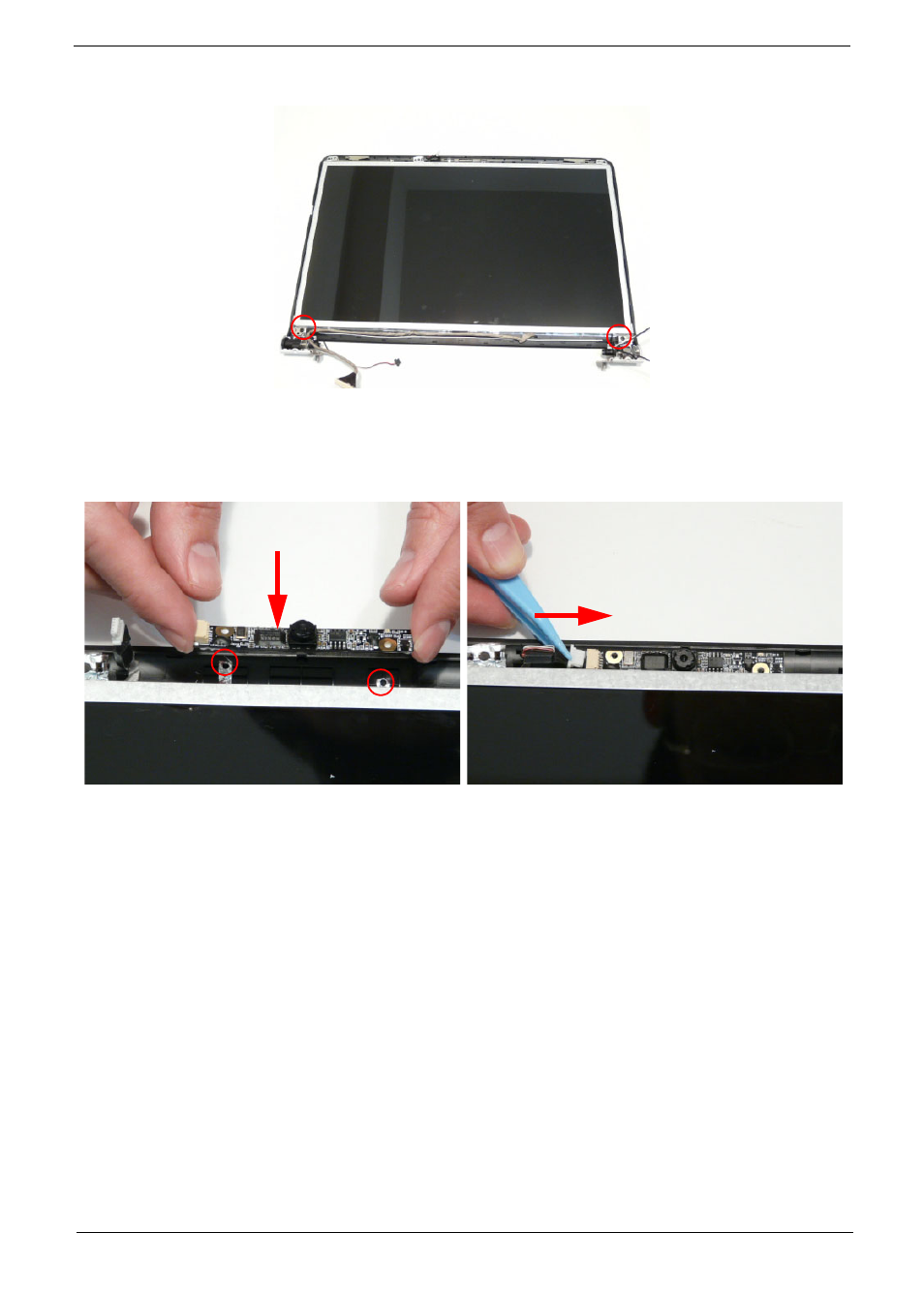 Replacing the camera module | PACKARD BELL LJ77 User Manual | Page 121 / 222