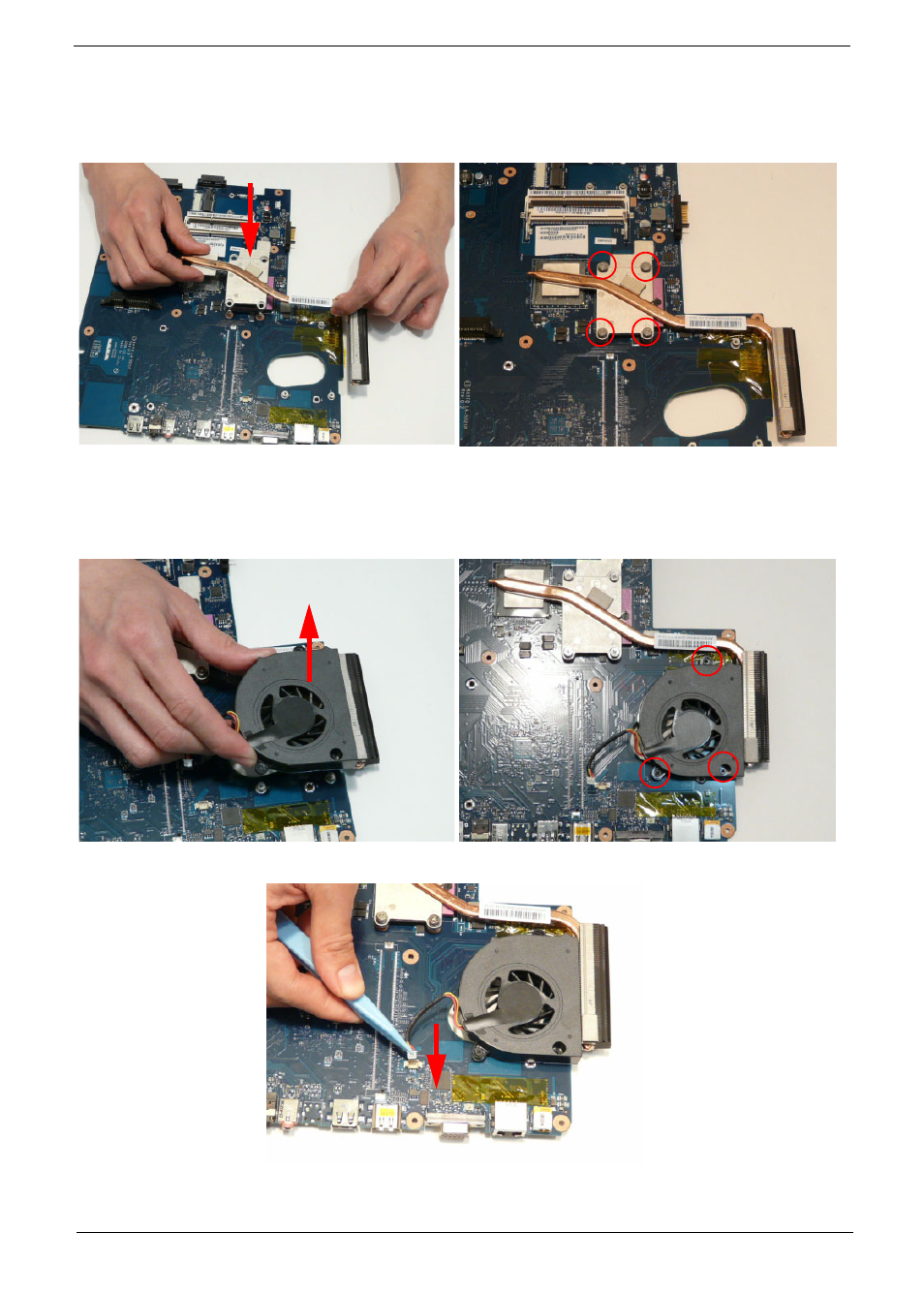 Replacing the cpu fan | PACKARD BELL LJ77 User Manual | Page 125 / 222