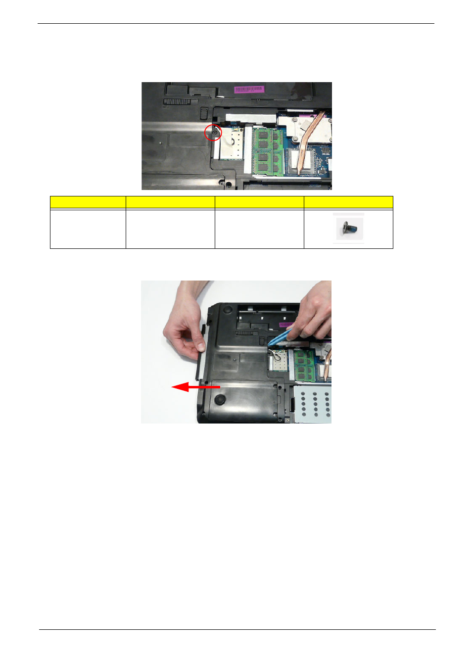 Removing the optical drive module | PACKARD BELL LJ77 User Manual | Page 65 / 222