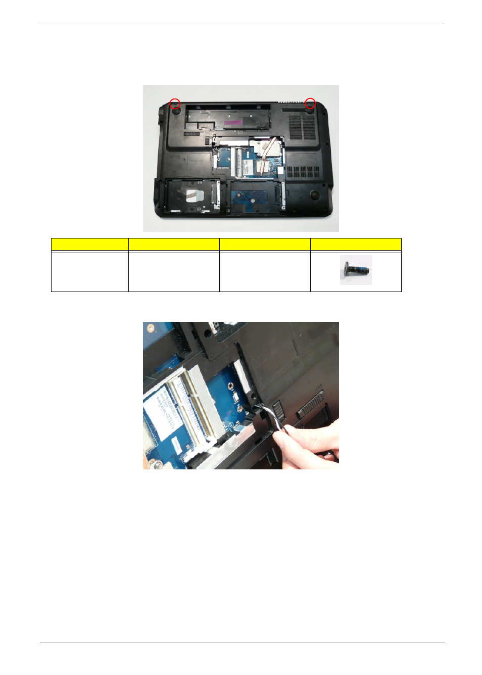 Removing the lcd module | PACKARD BELL LJ77 User Manual | Page 81 / 222
