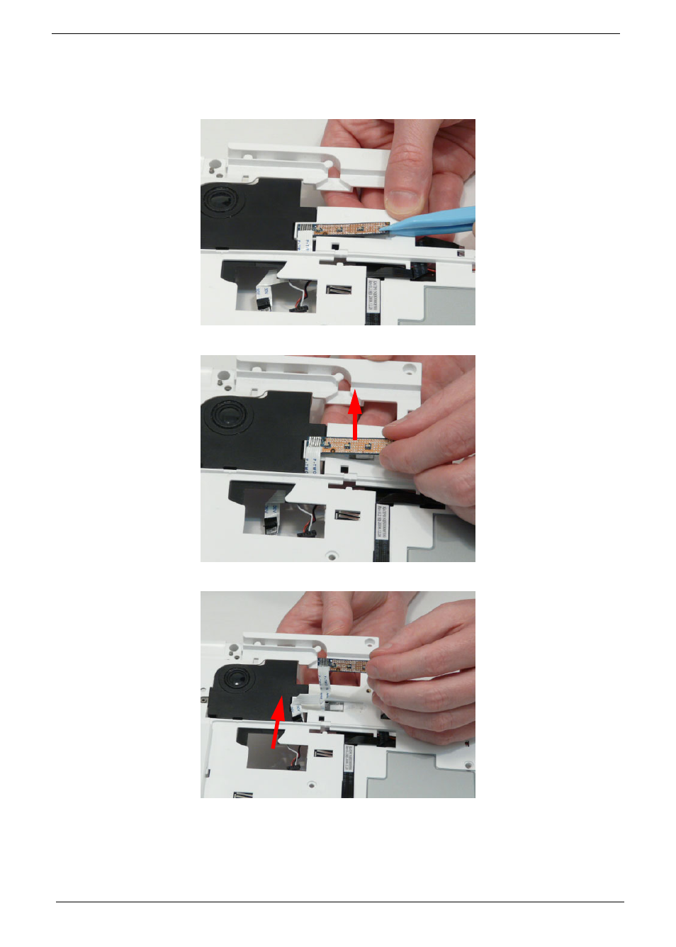 Removing the led board | PACKARD BELL LJ77 User Manual | Page 92 / 222