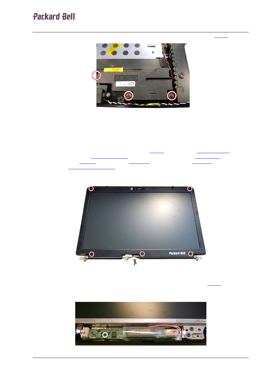 Lcd panel | PACKARD BELL MX User Manual | Page 16 / 19