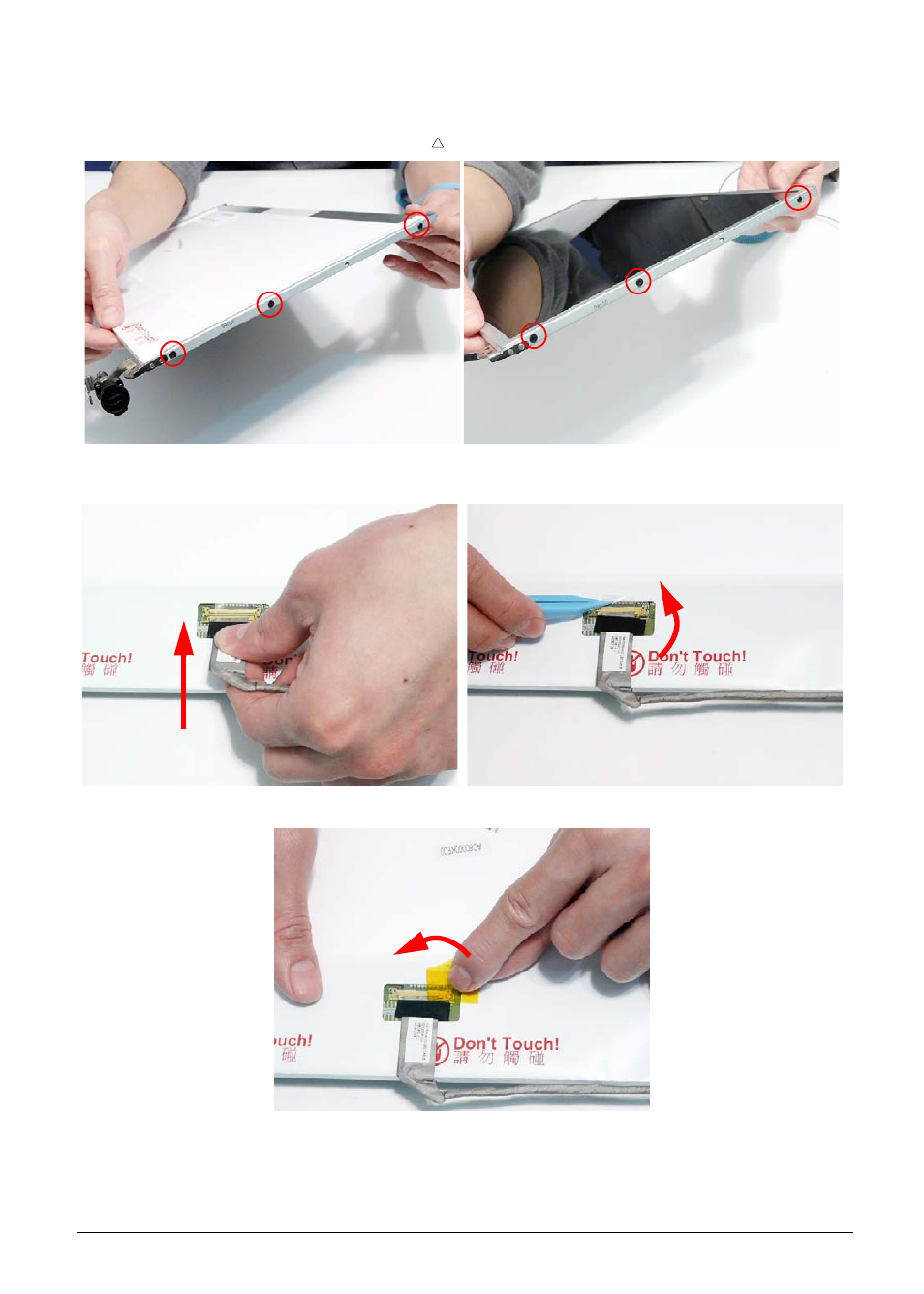 Replacing the lcd panel | PACKARD BELL LJ61 User Manual | Page 113 / 202