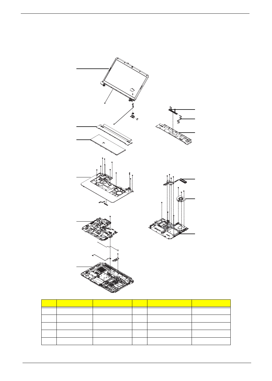 Packard bell easynote lj61 exploded diagrams, Main assembly | PACKARD BELL LJ61 User Manual | Page 172 / 202