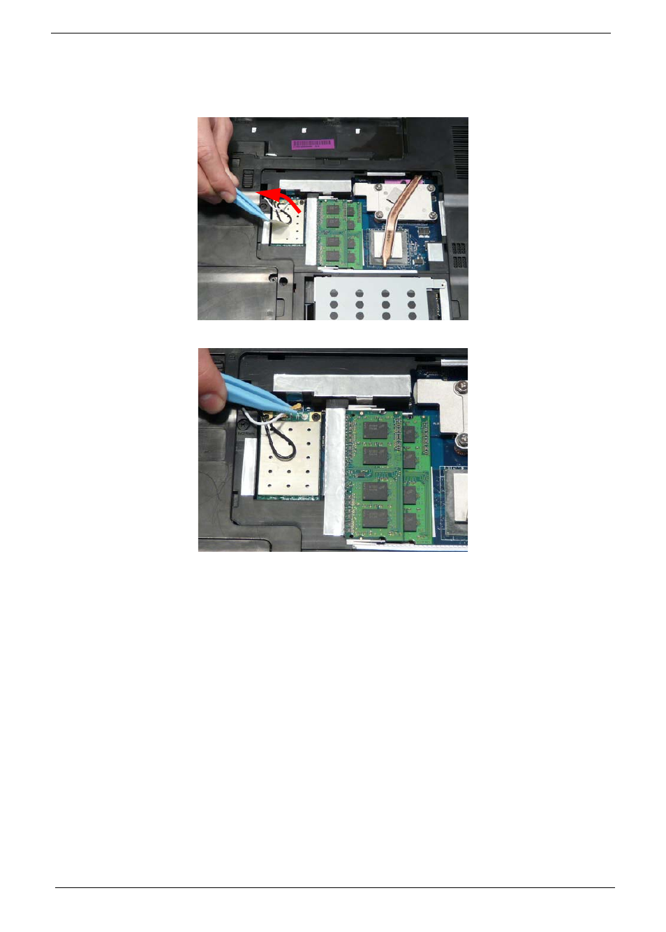 Removing the wlan module | PACKARD BELL LJ61 User Manual | Page 62 / 202