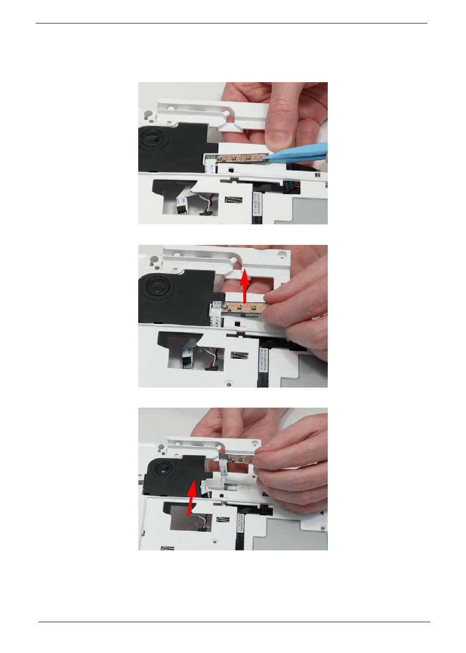 Removing the led board | PACKARD BELL LJ61 User Manual | Page 86 / 202