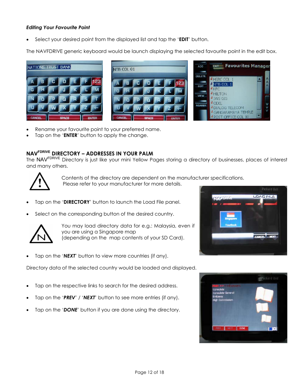 PACKARD BELL COMPASSEO 600 User Manual | Page 12 / 18