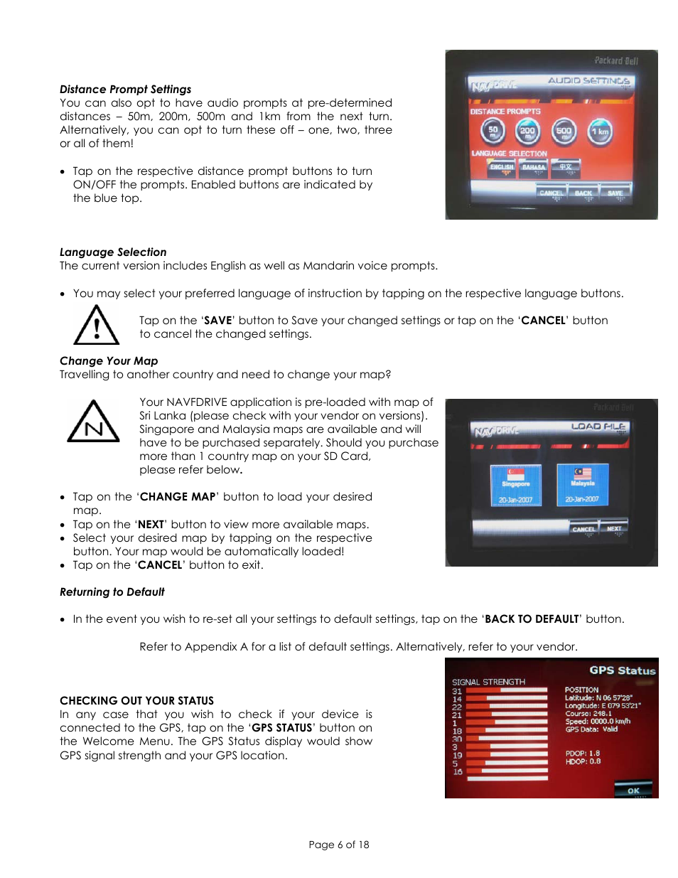 PACKARD BELL COMPASSEO 600 User Manual | Page 6 / 18