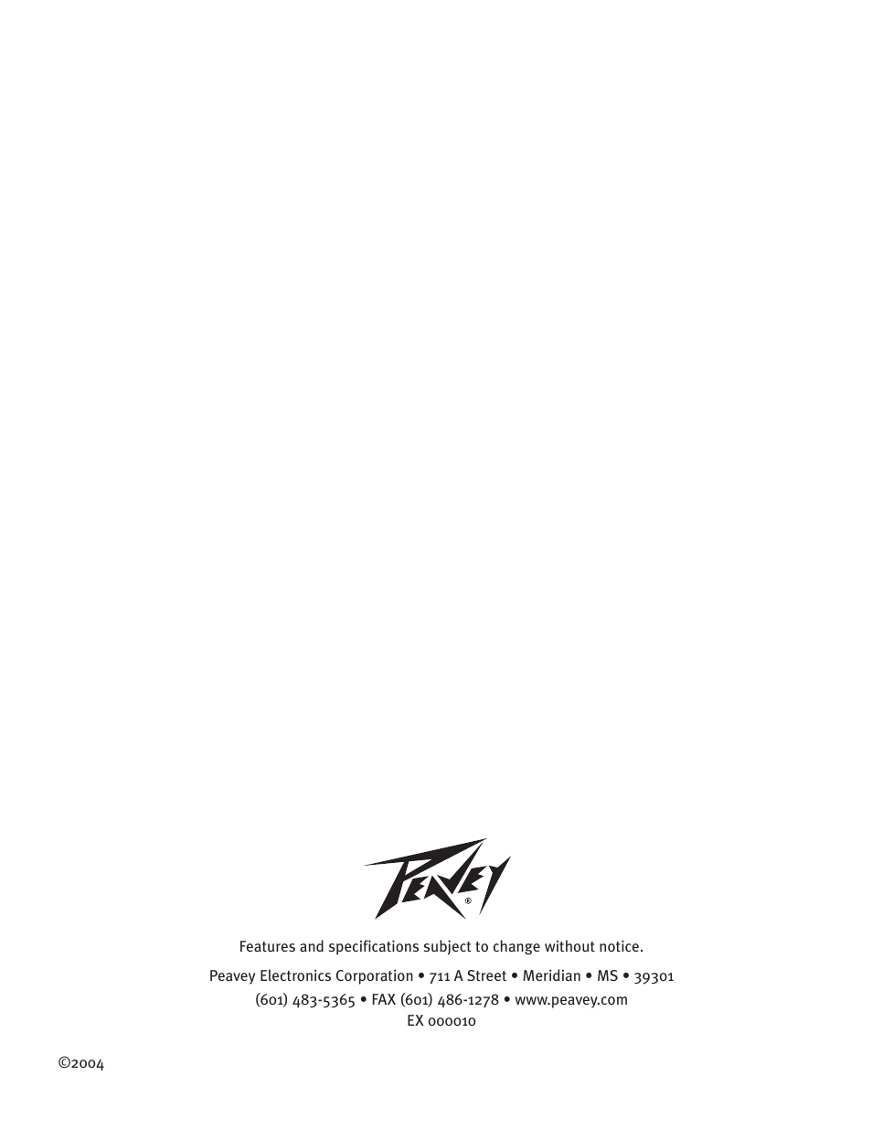 Peavey PV 215 EQ User Manual | Page 24 / 24