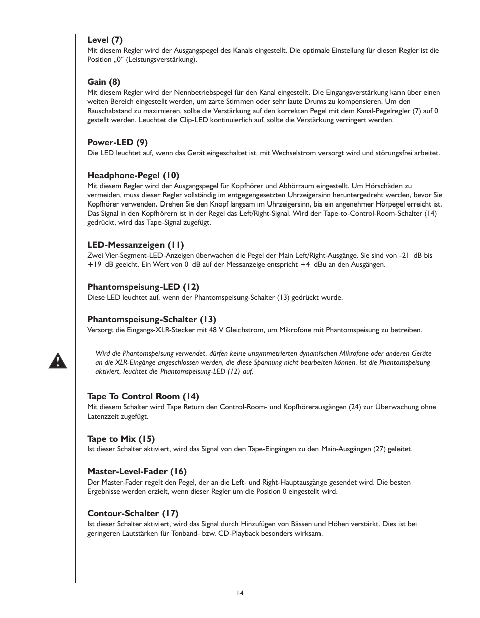 Peavey PV 6 User Manual | Page 14 / 32